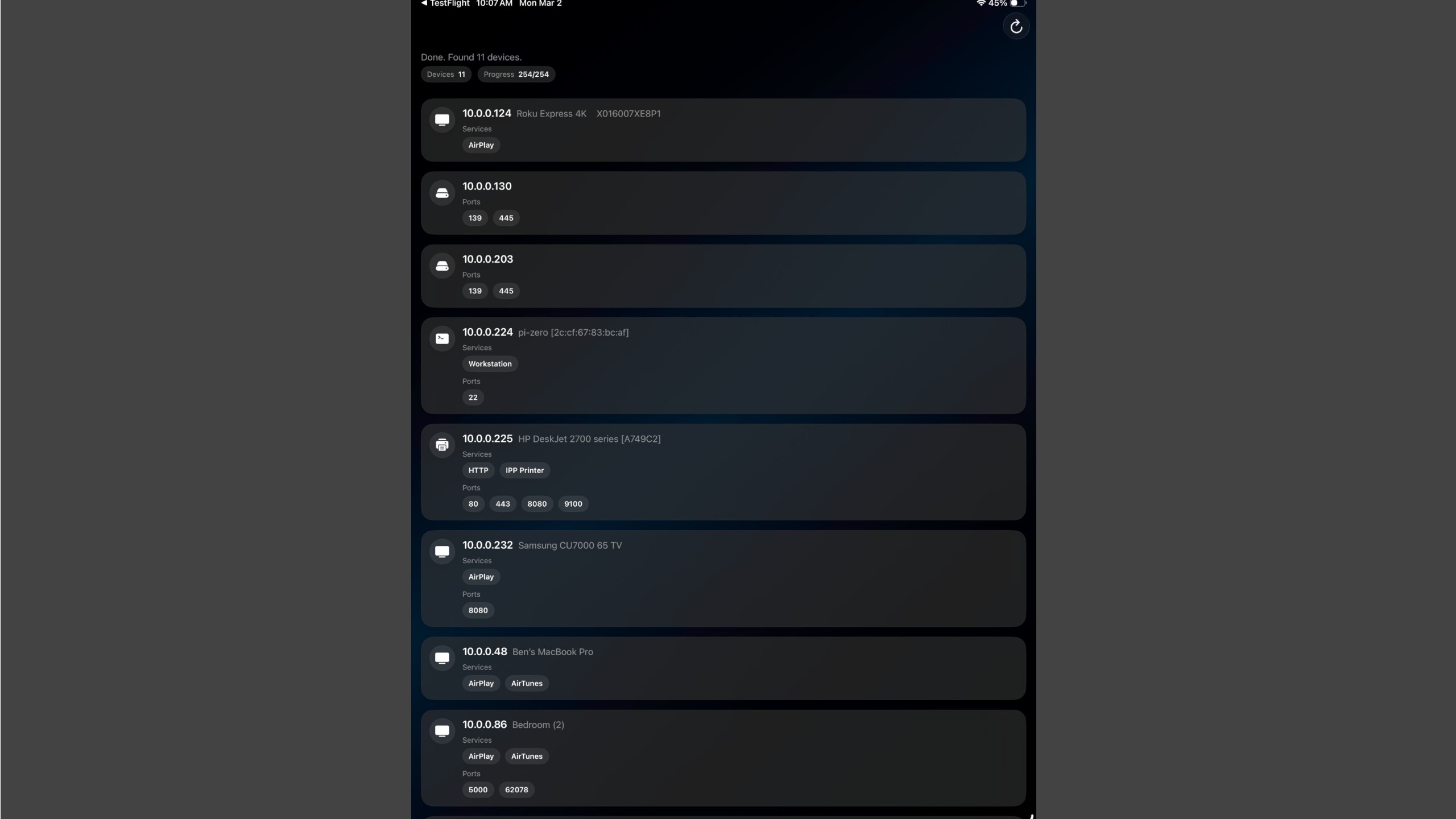 Wifi Scanner screenshot